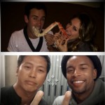 Yun and I were getting ready to board our flight and Andrew and Julie decided to send us a picture of them eating crab legs.  We sent them a picture back......hahaha